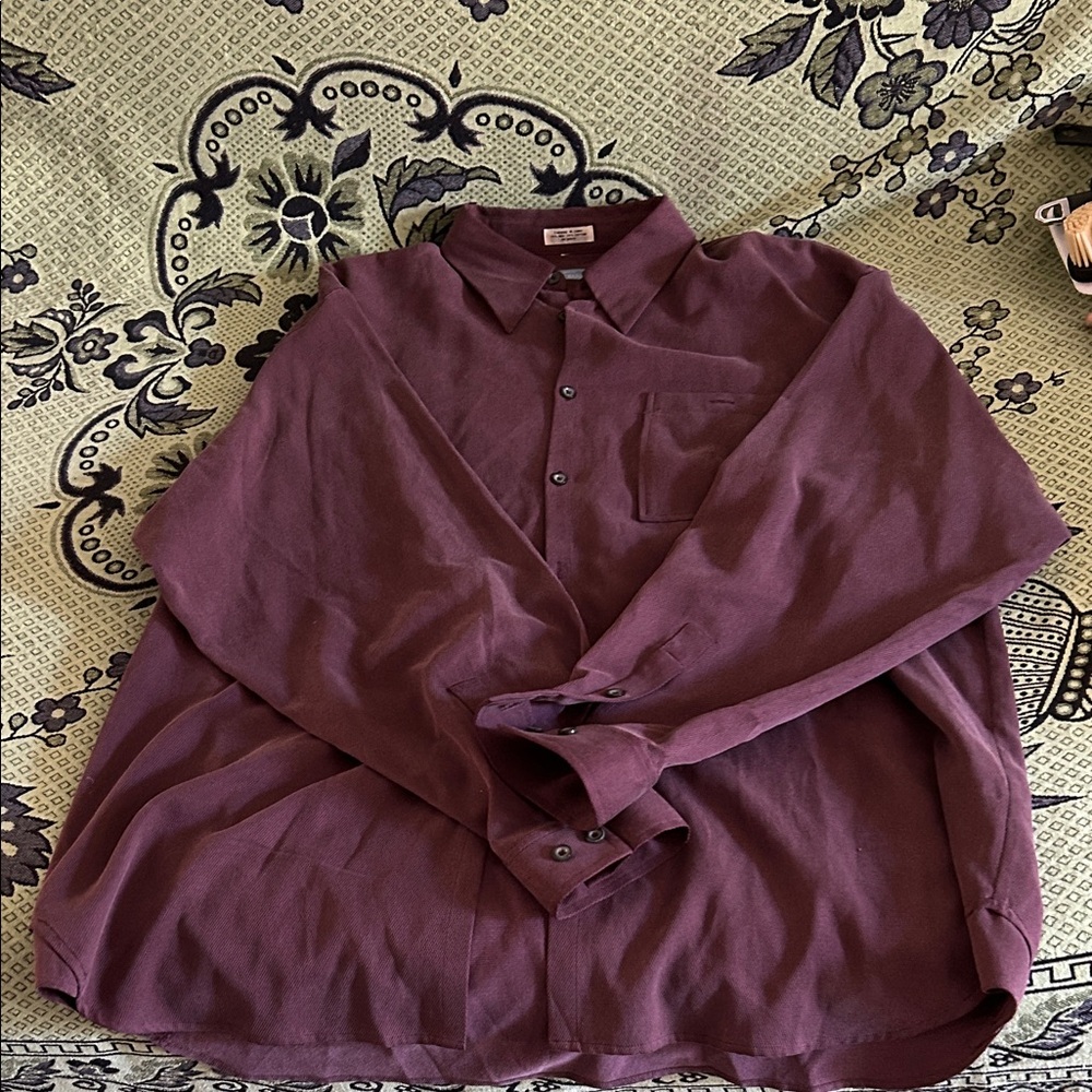 Cypress Purple Button-Up Shirt